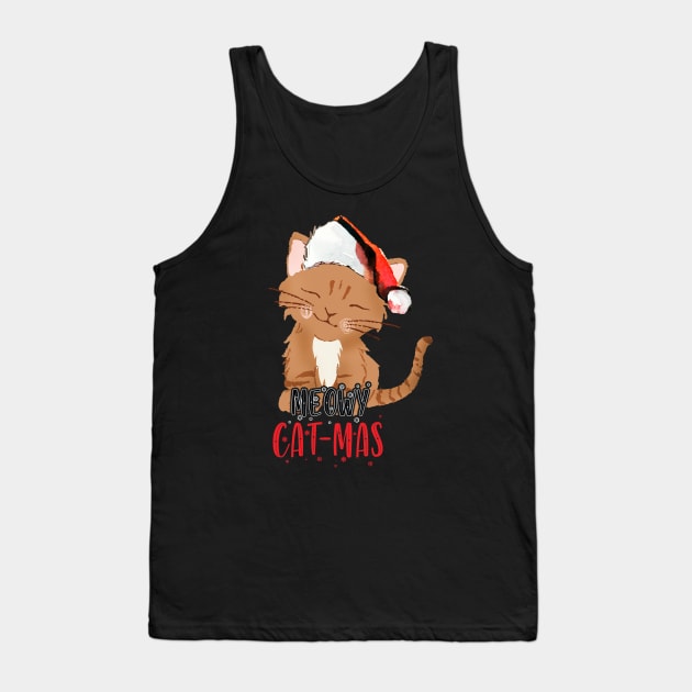 Meowy Catmas Tank Top by Wintrly